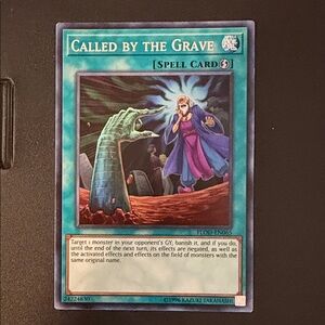 Yu-Gi-Oh! Called by the Grave Trading Card - Teal/Blue